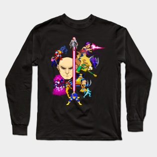 90s Superheroes Long Sleeve T-Shirt